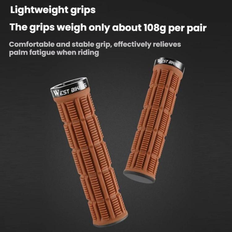 WEST BIKING Anti-Slip and Shock-Absorbing Bicycle Grips