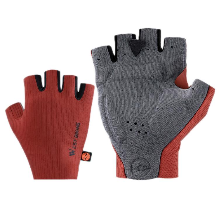 WEST BIKING Cushioned Breathable Non-slip Cycling Training Gloves