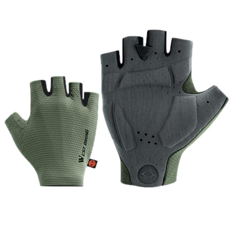 WEST BIKING Cushioned Breathable Non-slip Cycling Training Gloves
