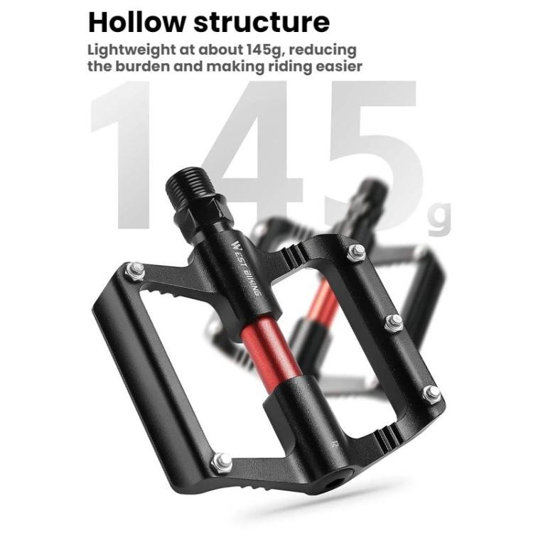 WEST BIKING Road Bike Aluminum Triple-Pierced Pedals