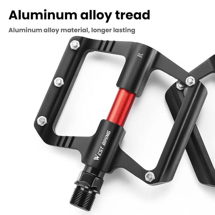WEST BIKING Road Bike Aluminum Triple-Pierced Pedals