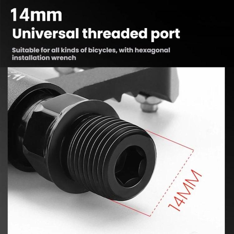 WEST BIKING Road Bike Aluminum Triple-Pierced Pedals