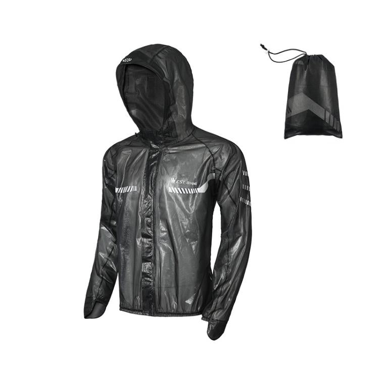 WEST BIKING Reflective Outdoor Waterproof Lightweight Cycling Raincoat