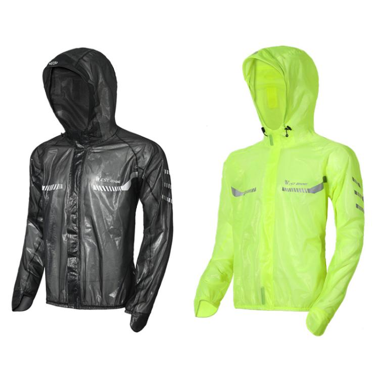 WEST BIKING Reflective Outdoor Waterproof Lightweight Cycling Raincoat