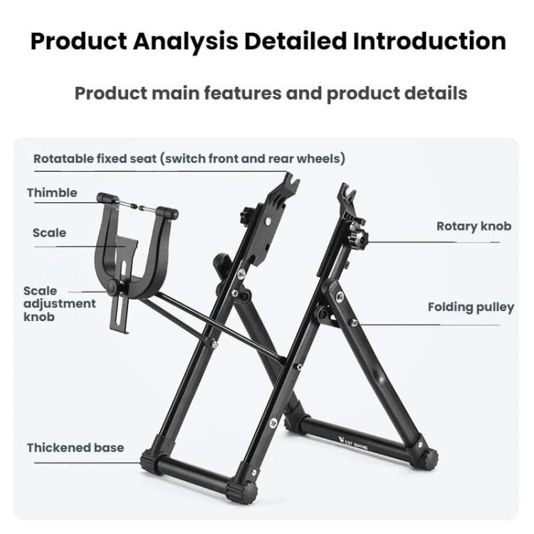 WEST BIKING Bicycle Repair Rim Adjustment Station Hub Aligner