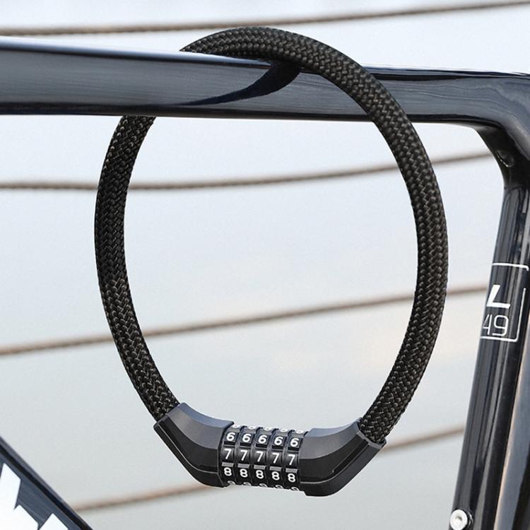 WEST BIKING Extended Portable Bicycle Steel Cable Anti-Theft Combination Lock