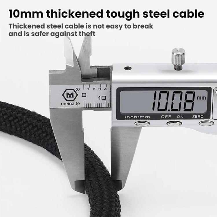 WEST BIKING Extended Portable Bicycle Steel Cable Anti-Theft Combination Lock