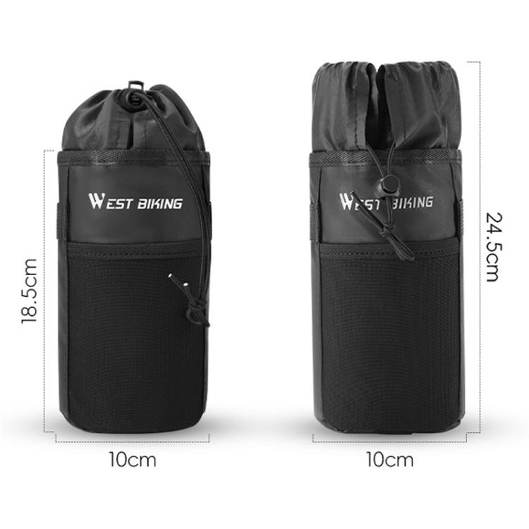WEST BIKING Handlebar Seatpost Water Bottle Storage Bag For Cycling