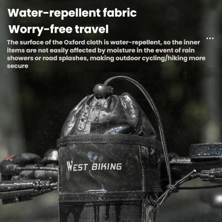 WEST BIKING Handlebar Seatpost Water Bottle Storage Bag For Cycling