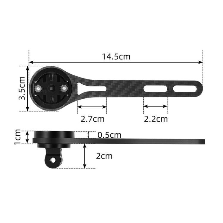 WEST BIKING Carbon Fiber Bicycle Computer Extension Bracket for Sports Cameras