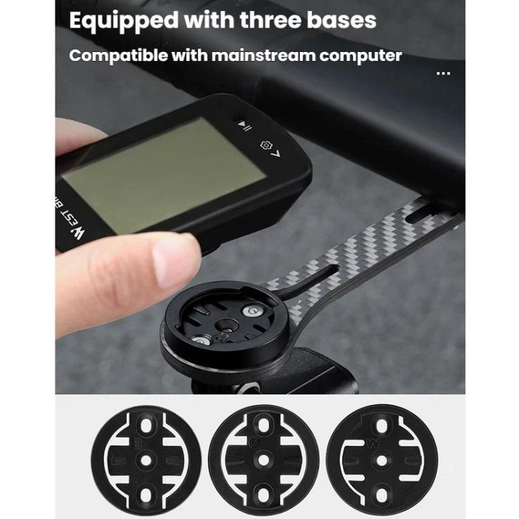 WEST BIKING Carbon Fiber Bicycle Computer Extension Bracket for Sports Cameras