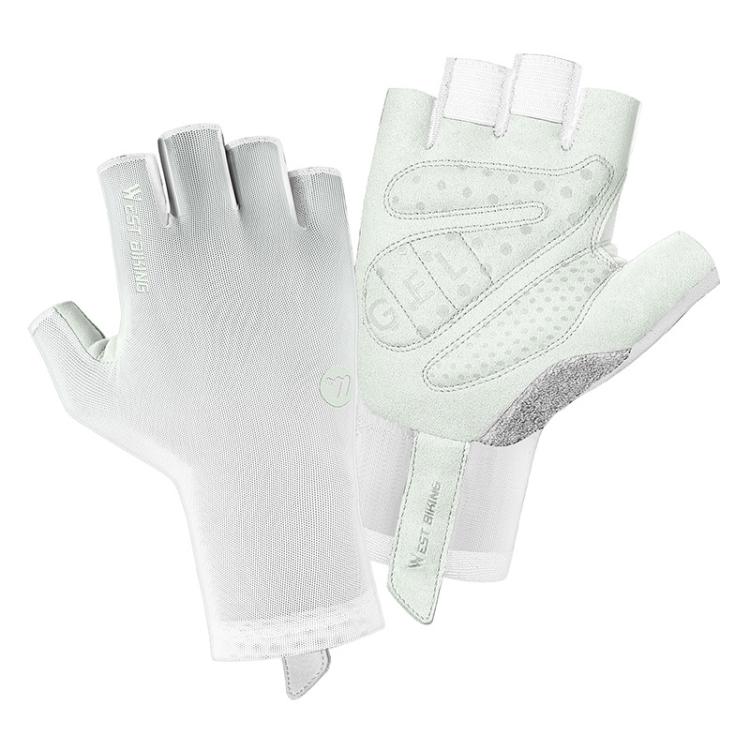 WEST BIKING Breathable Shock-absorbing Non-slip Half-finger Cycling Gloves