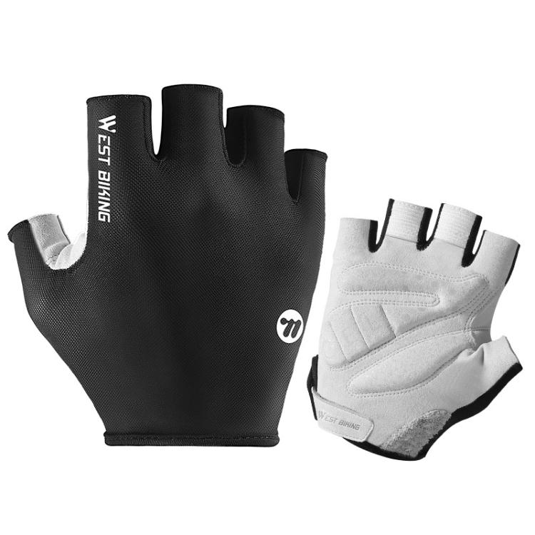 WEST BIKING Breathable Shock-absorbing Non-slip Half-finger Cycling Gloves