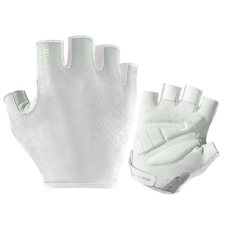 WEST BIKING Breathable Shock-absorbing Non-slip Half-finger Cycling Gloves
