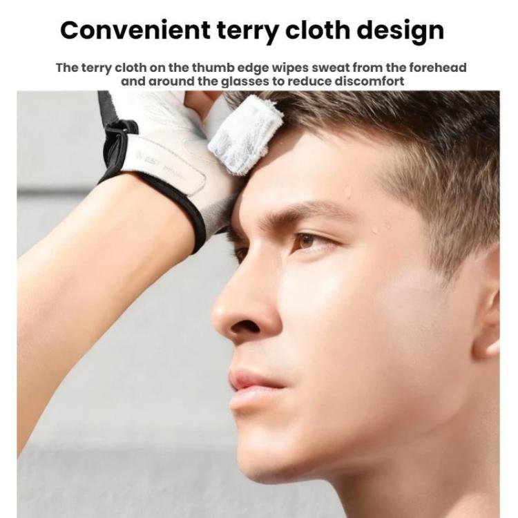 WEST BIKING Breathable Shock-absorbing Non-slip Half-finger Cycling Gloves