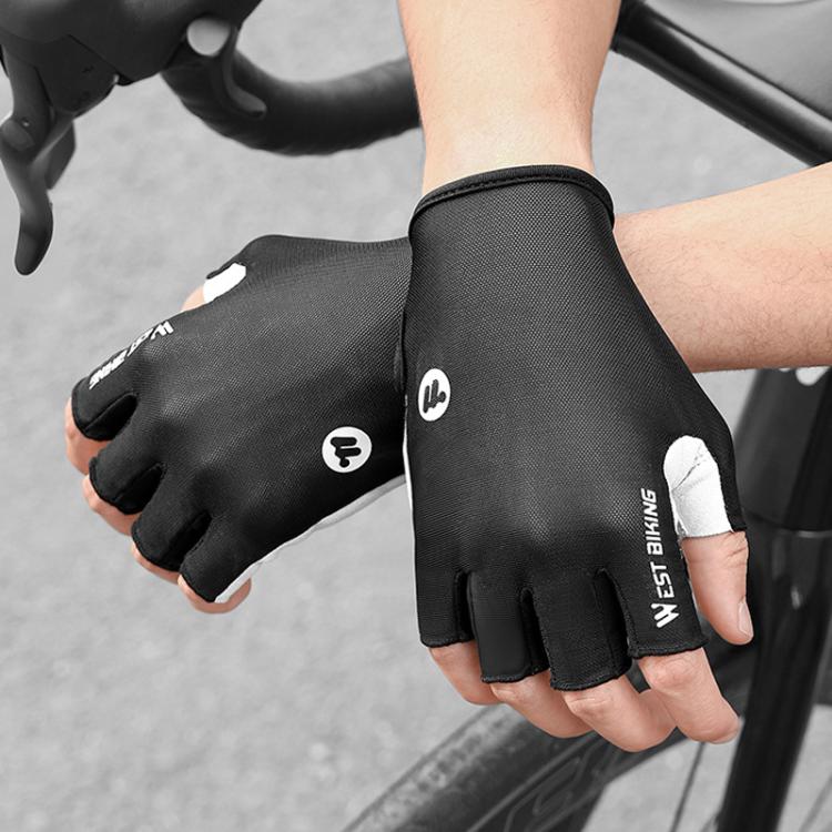 WEST BIKING Breathable Shock-absorbing Non-slip Half-finger Cycling Gloves