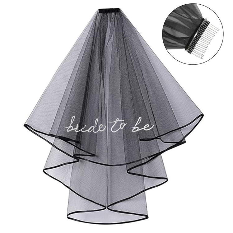 Bridal Veil Hair Accessories Double-Layer Tulle Veil