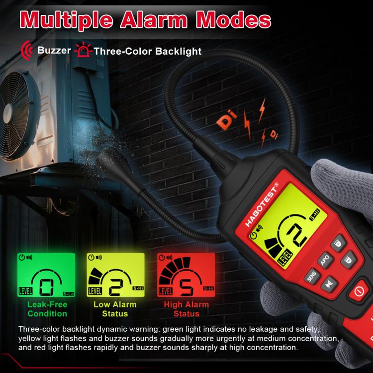 HABOTEST Car Air Conditioning Freon Refrigerant Leak Tester