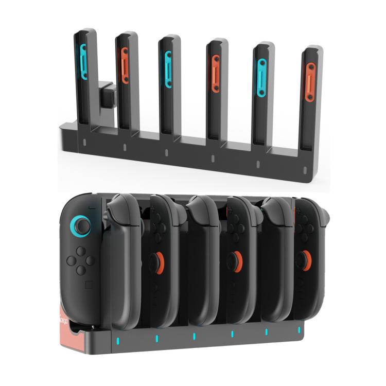ipega 6 In 1 Charging Station for Nintendo Switch 2 Joy-Con Controllers Charging Dock