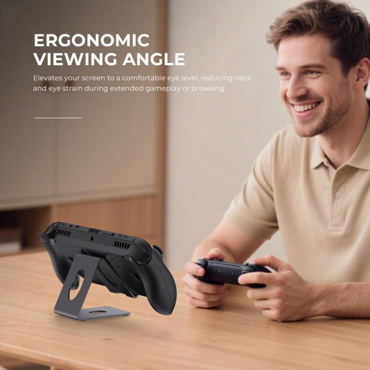 JYS Universal Metal Desktop Stand for Handheld Consoles Compatible with ROG Xbox Ally/X, Switch, Steam Deck & Lenovo Legion Go