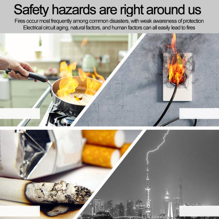 HD-001 Smoke Alarm Home Fire Domestic Fire Detector Fire Sound And Light Alarm