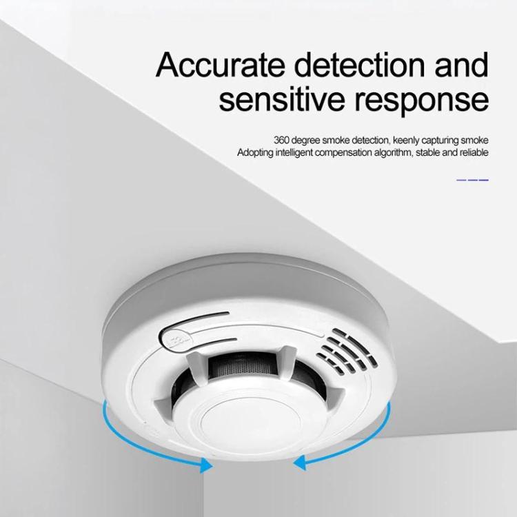 HD-001 Smoke Alarm Home Fire Domestic Fire Detector Fire Sound And Light Alarm