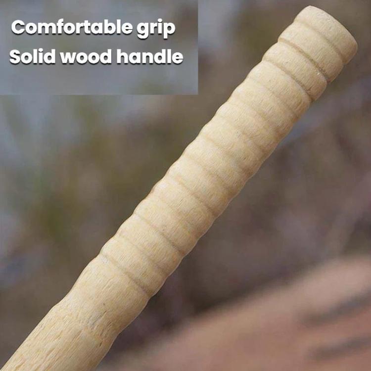 Clam Rake With Mesh Pocket Seaside Beach Rake Wooden Handle Small Iron Rake Tool