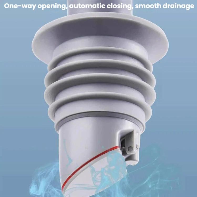 Pipe Universal Silicone Seal Ring Bathroom Kitchen Sewer One Way Check Valve