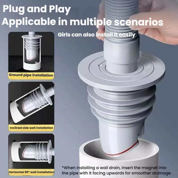 Pipe Universal Silicone Seal Ring Bathroom Kitchen Sewer One Way Check Valve