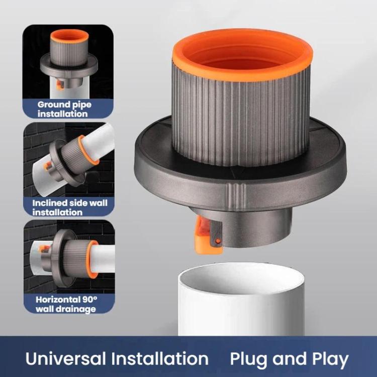 50-75mm Pipe Diameter Universal Sewer Gravity Anti-odor Plug Sewer Pipe Washing Machine Pipe Sealing Plug