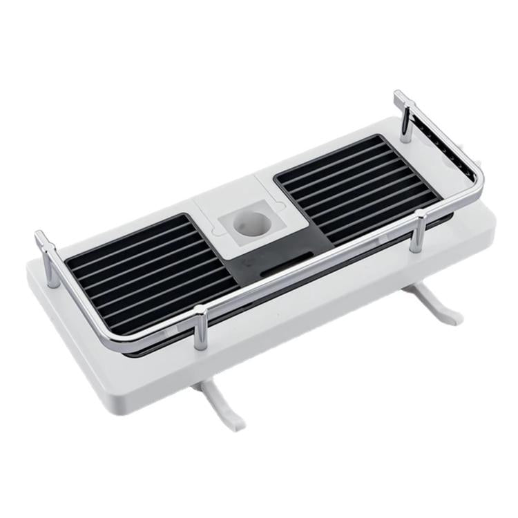 Shower Rod Shelf Elevated Shower Tray Multifunctional Bathroom Storage Rack