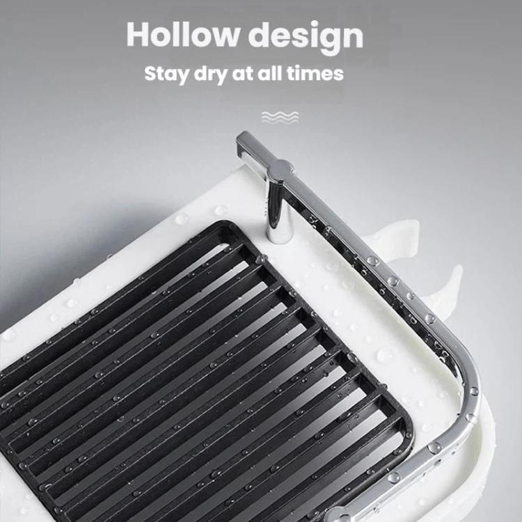 Shower Rod Shelf Elevated Shower Tray Multifunctional Bathroom Storage Rack