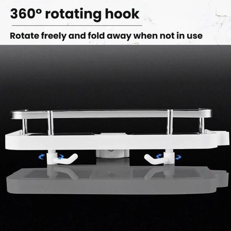 Shower Rod Shelf Elevated Shower Tray Multifunctional Bathroom Storage Rack