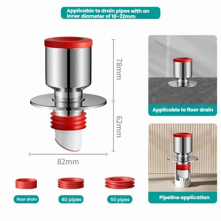Balcony Downspout Washer Drain Floor Drain Connector Sewer Separator Anti-Odor Floor Drain
