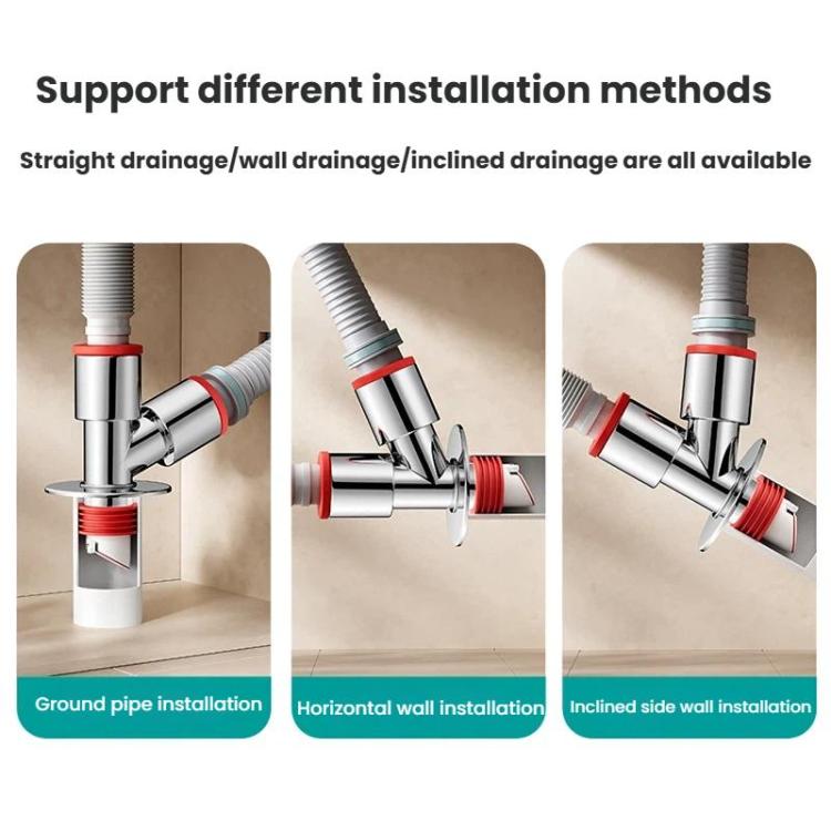 Balcony Downspout Washer Drain Floor Drain Connector Sewer Separator Anti-Odor Floor Drain