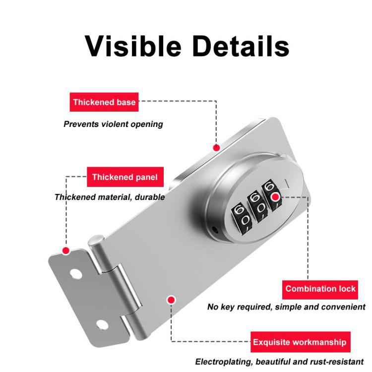 Adhesive Keyless Combination Child Safety Lock For Cabinets, Drawers & Wardrobes