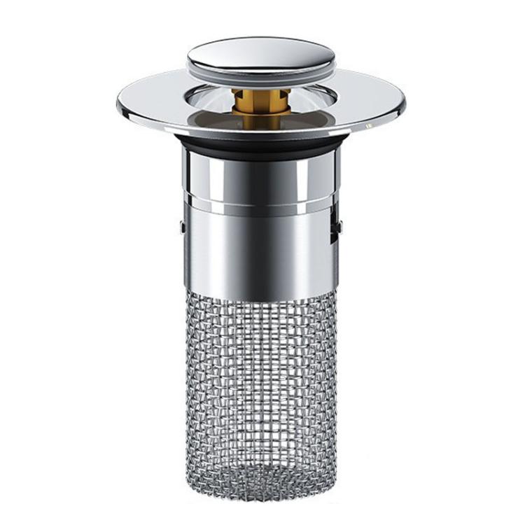 A2 Wire Basket Long Copper Core Basin Drainer Bouncing Core Washbasin Leakage Plug