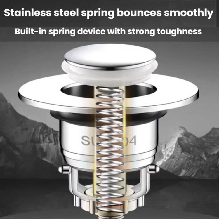 A2 Wire Basket Long Copper Core Basin Drainer Bouncing Core Washbasin Leakage Plug