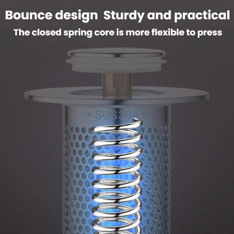 A1 Steel Basket Large Bore Copper Core Drainer Bouncing Core Washbasin 33-55mm Hole Distance Universal Plug Core