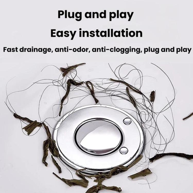 A1 Steel Basket Large Bore Copper Core Drainer Bouncing Core Washbasin 33-55mm Hole Distance Universal Plug Core