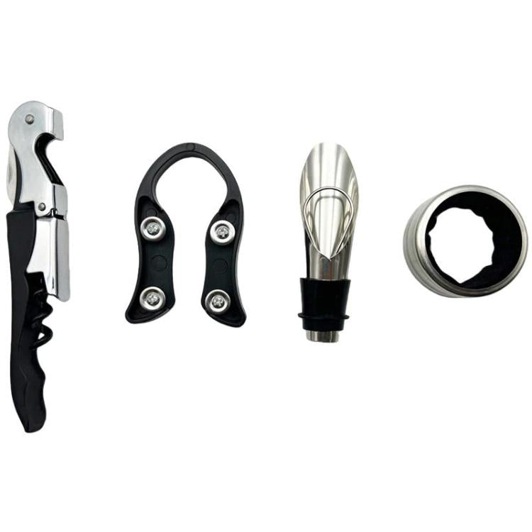 Portable Wine Opener Set Beer Stainless Steel Wine Pourer