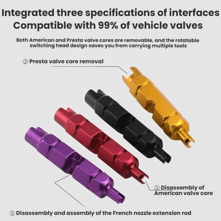 5pcs Multi-purpose Bicycle Valve Core Removal Wrench