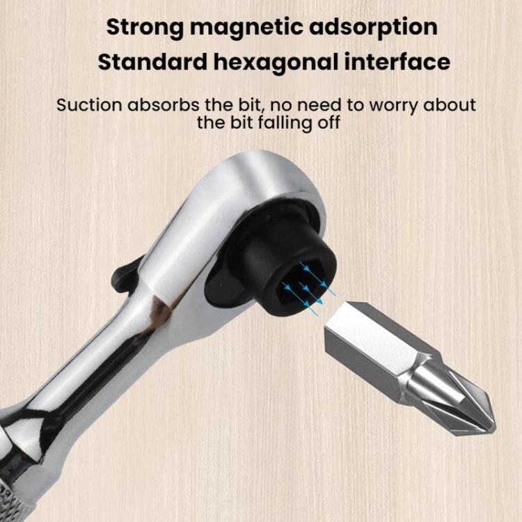 Reversible Magnetic Ratchet Screwdriver