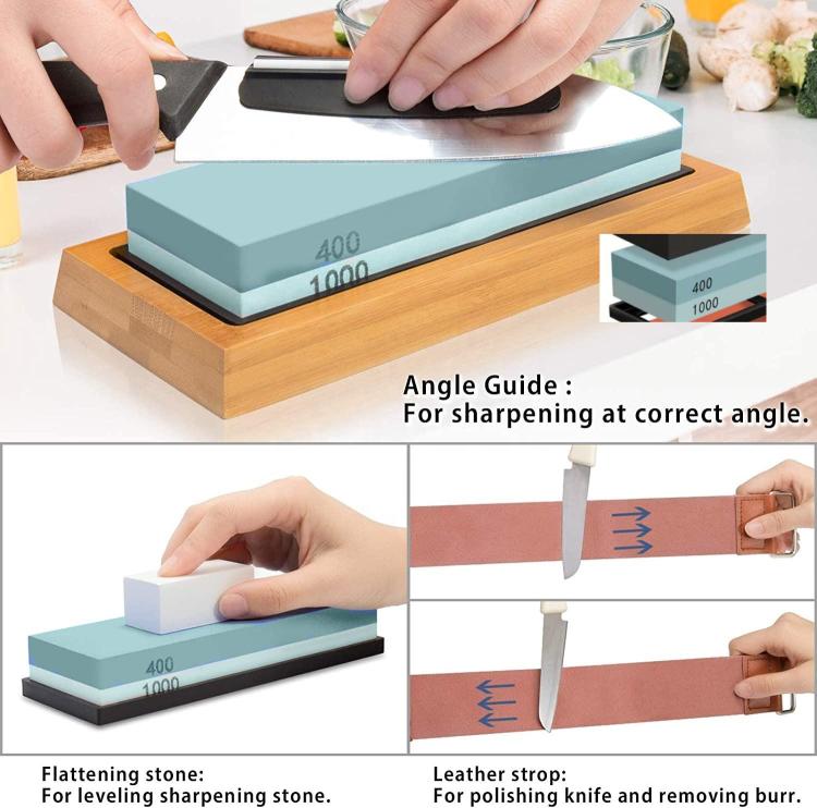Outdoor Kitchen Double-Sided Sharpening Stone Set