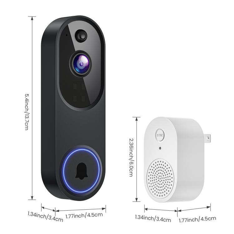 HD Night Vision Smart Video Doorbell Wireless Voice Intercom Surveillance Electronic Peephole