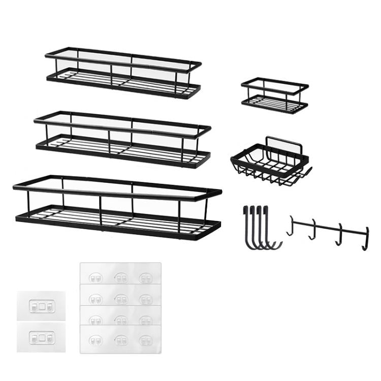 Wall-mounted Punch-free Bathroom Toiletry Storage Rack