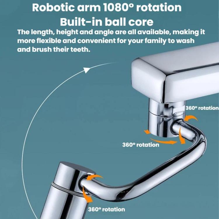 Universal Faucet Extender Kitchen Splash-Proof Faucet Rotatable Aerator Nozzle