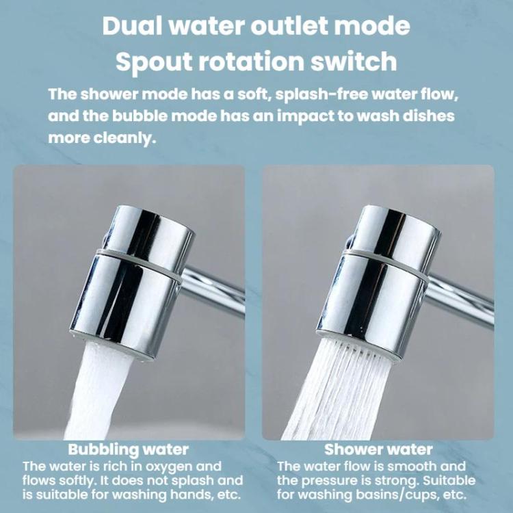 Universal Faucet Extender Kitchen Splash-Proof Faucet Rotatable Aerator Nozzle