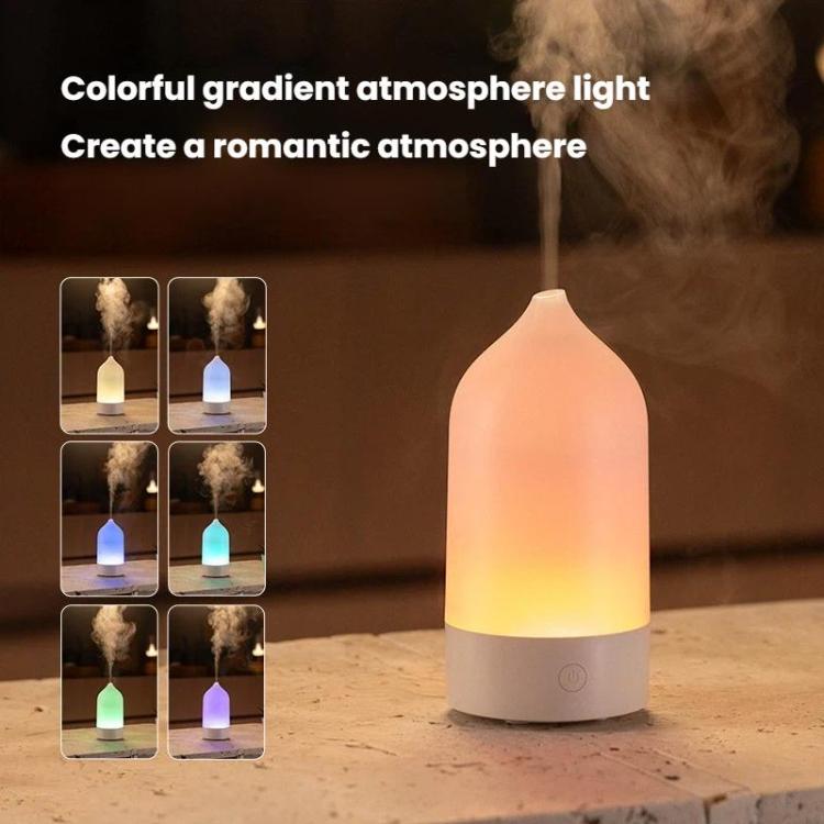 Vase Mist Humidifier Aromatherapy Diffuser USB Colorful Mood Light