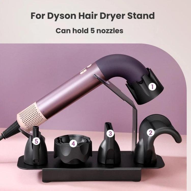 For Dyson HD17/HD18 Series Hair Dryer Stand Desktop Storage Rack Hold 5 Nozzles